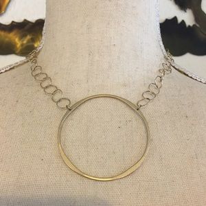 Tint gold tone link lightweight necklace